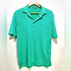 Peter Millar Summer Confort Mens  Performance Golf Polo Shirt Green men’s M